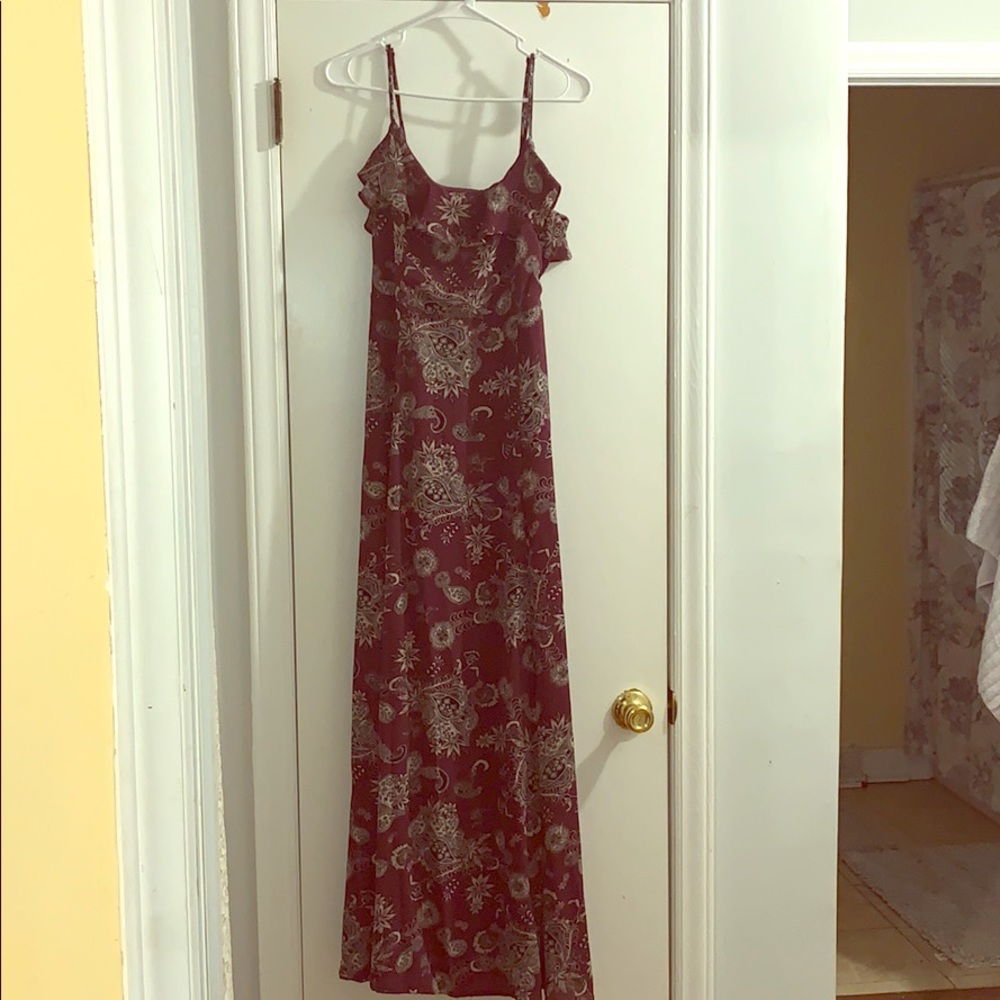 Plum maxi dress